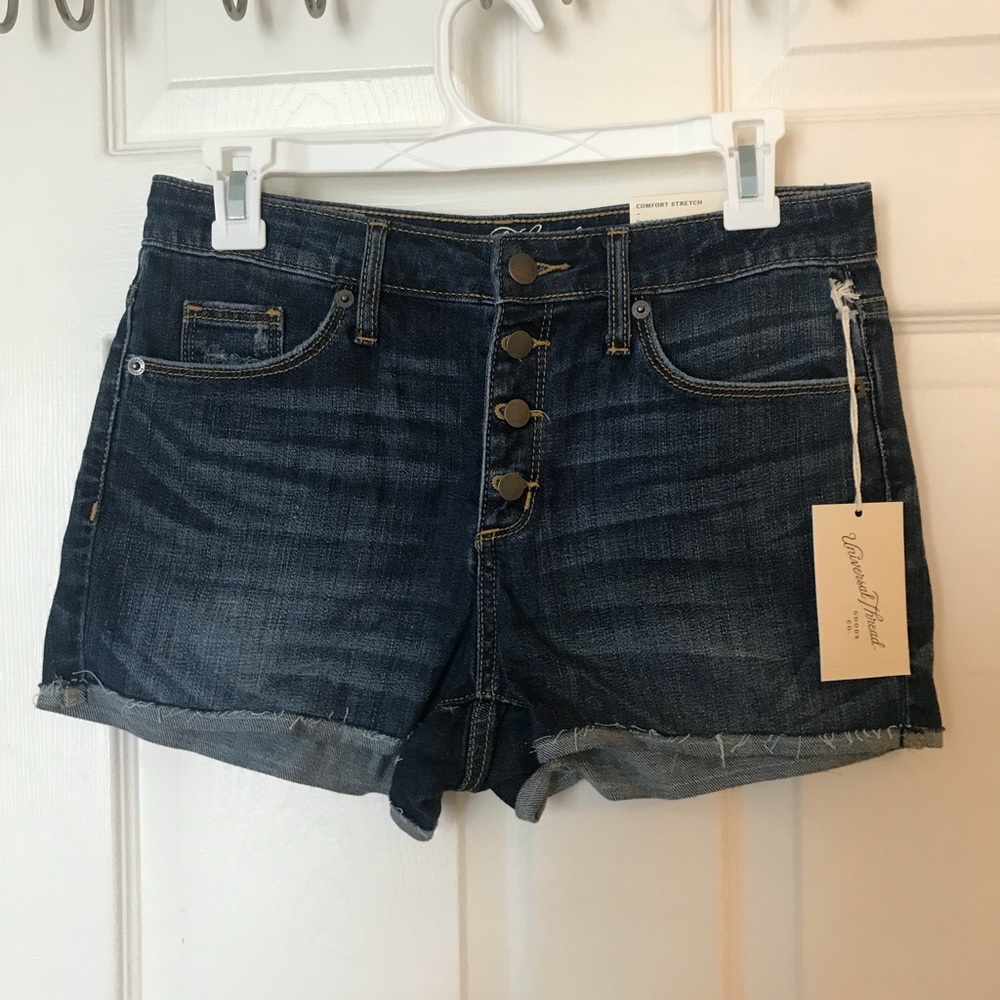 High Rise Denim Shorts